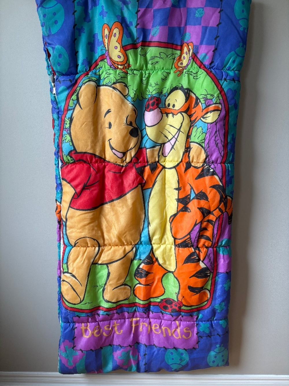 Vintage Disney Winnie the Pooh & Tigger 'Best Friends' Sleeping Bag